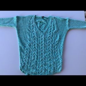New female express open stitch v neck sweater